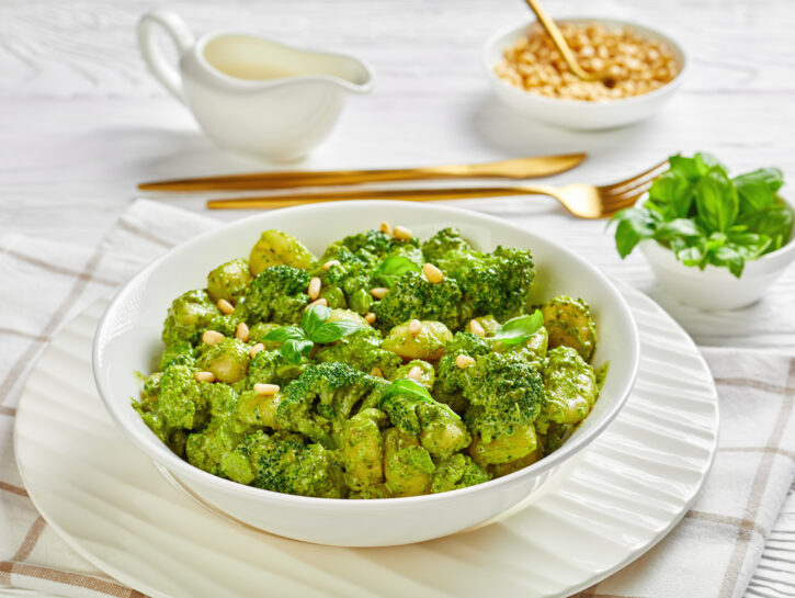 Gnocchi croccanti in padella con spinaci