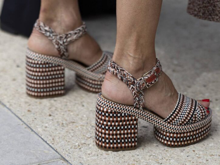 Perfect Bridal Birdie - Sandali Con Tacco A Blocco In Pelle Avorio - Foto 2