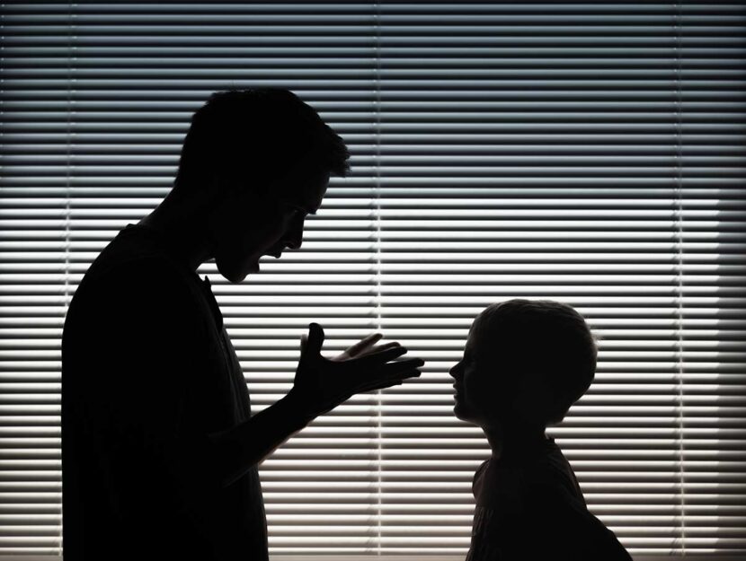 Violenza verbale su figli