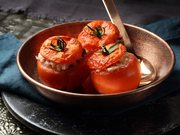 Pomodori ripieni di riso alla napoletana