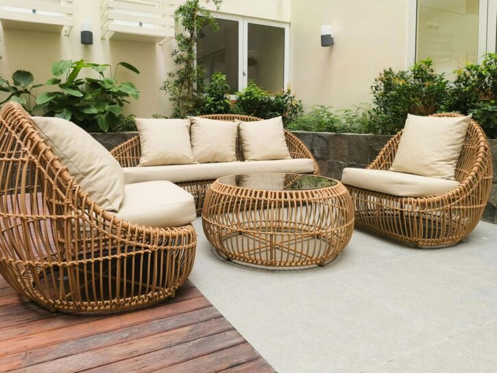 Come si puliscono i mobili in rattan