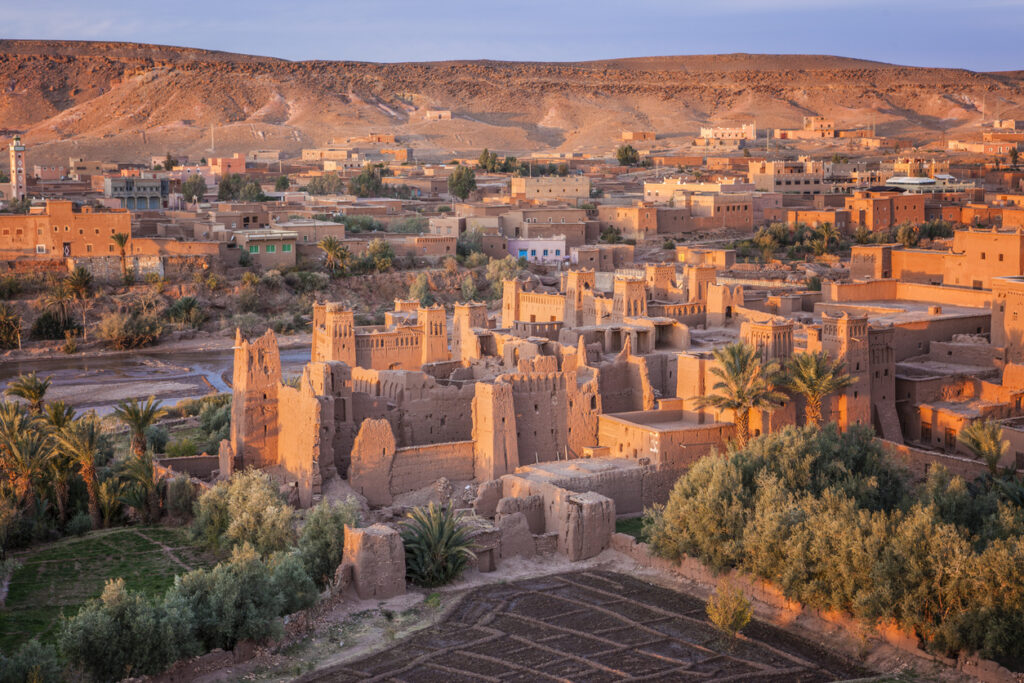 Vista su Ait-Ben-Haddou, in Marocco