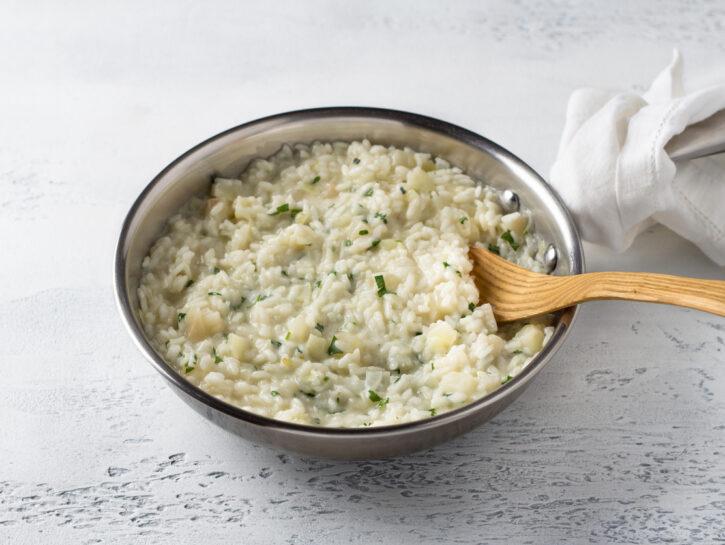 Risotto mele e gorgonzola