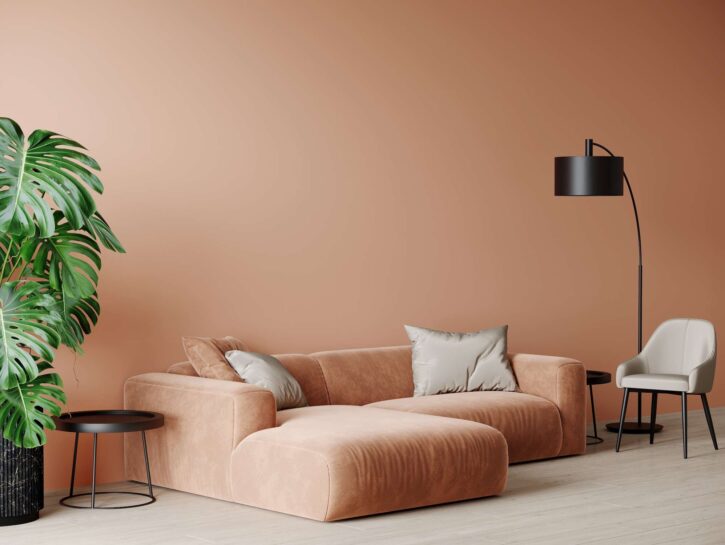 Decorare la casa con il colore Pantone dell'anno: il peach fuzz