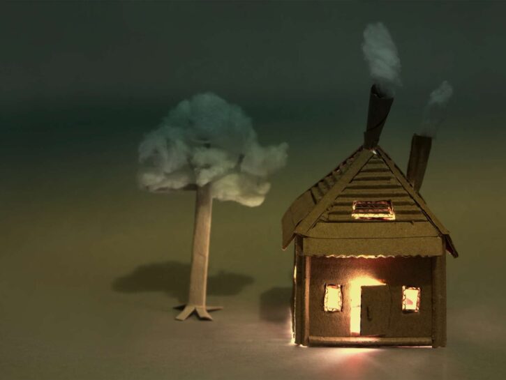 Come realizzare le case del presepe con il cartone