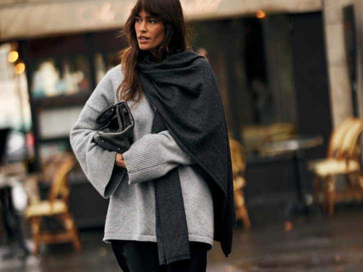 Guida al maglioncino grigio da comprare ora, alleato del transition style