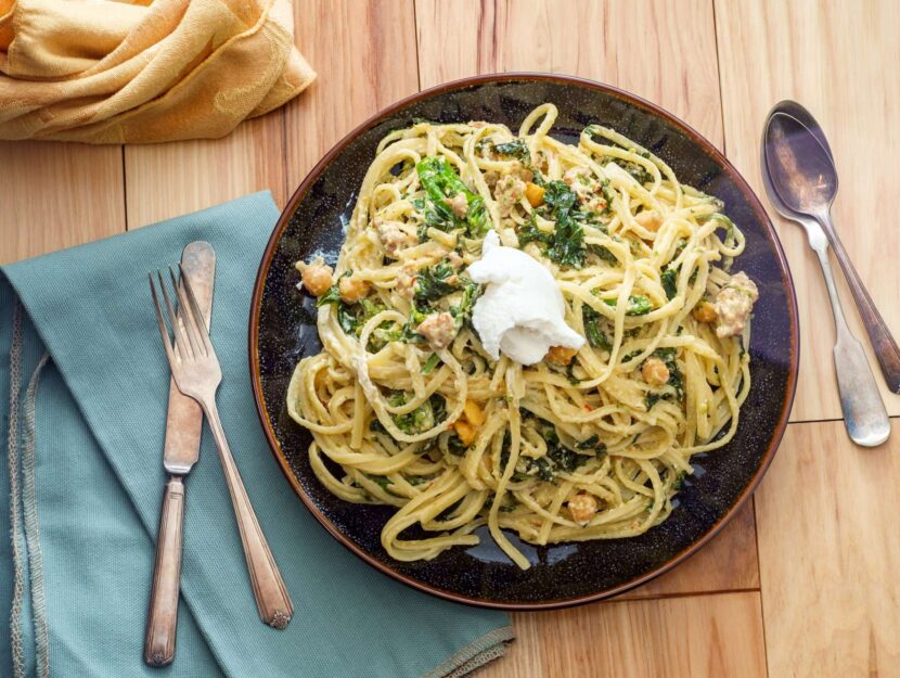 Pasta cime di rapa e ceci