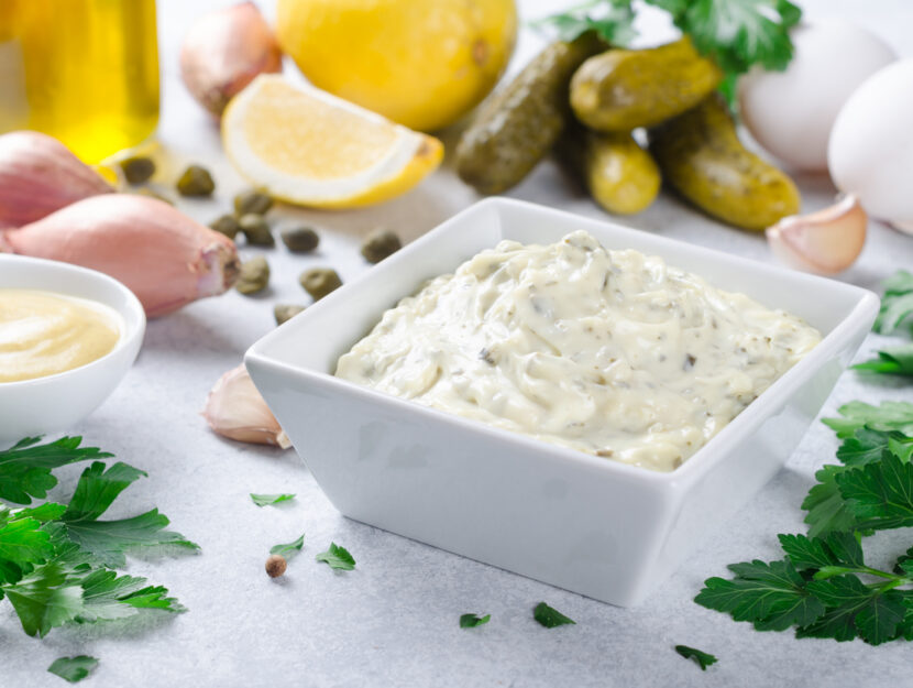 ciotola di salsa remoulade