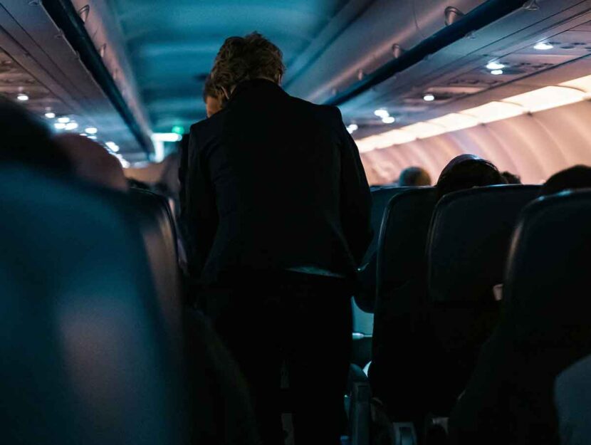 Passeggeri su volo di linea