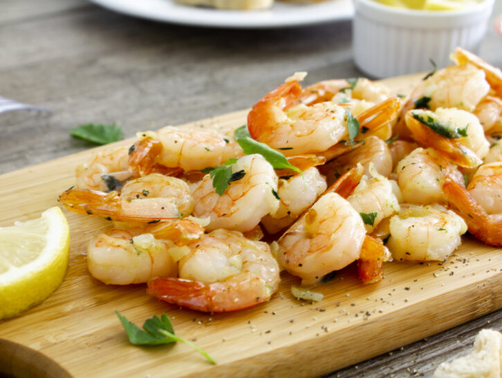 Gamberetti gratinati al limone