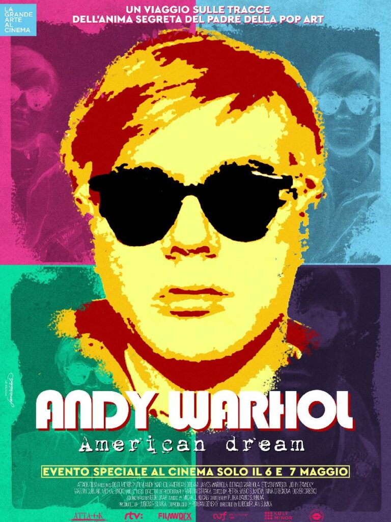 il poster del film su Andy Warhol