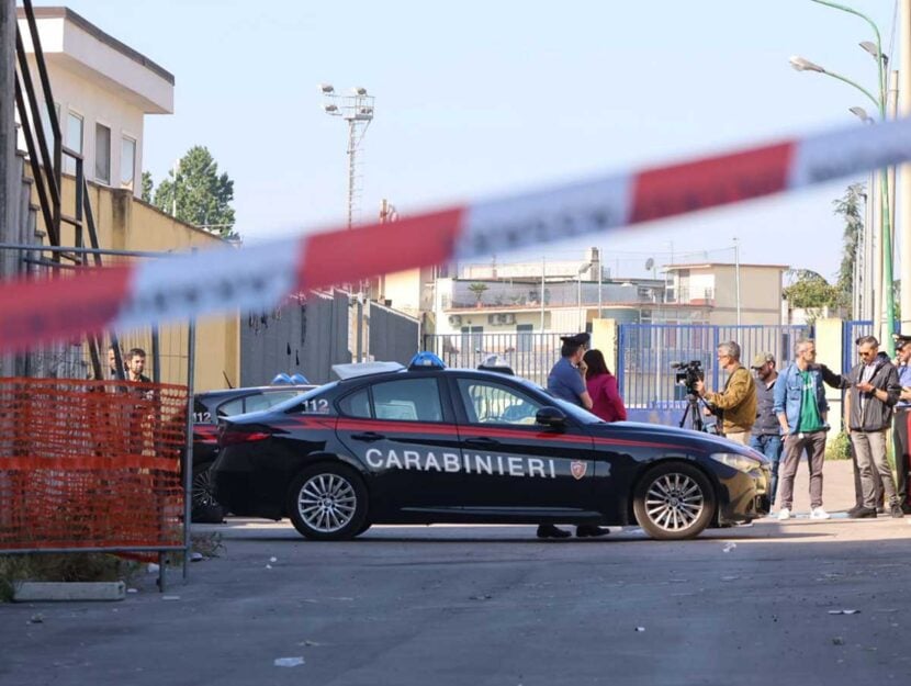 Il luogo del ritrovamento del cadavere di Martina Carbonaro