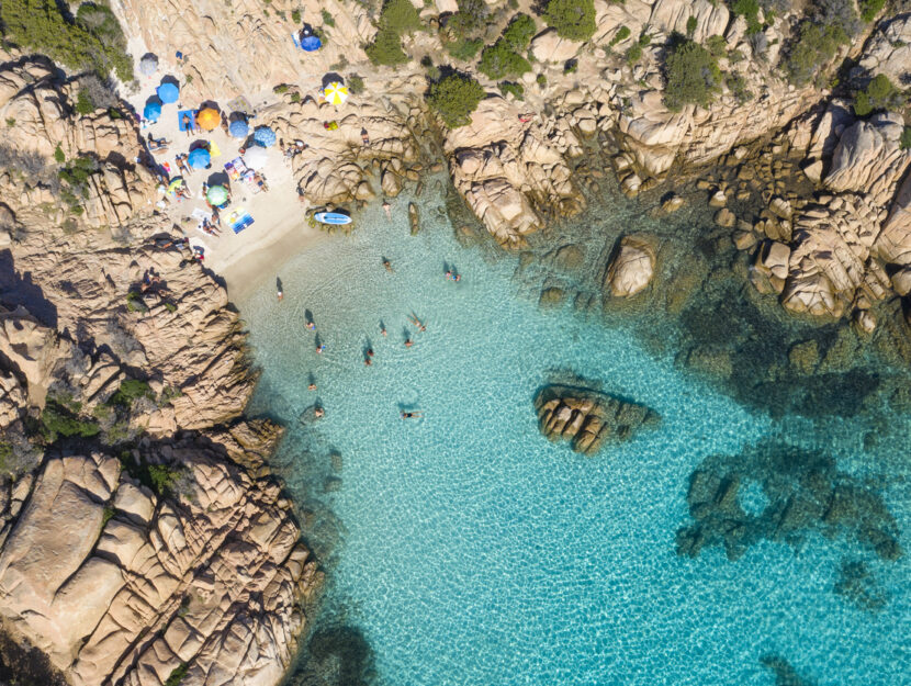 visione aerea della Maddalena