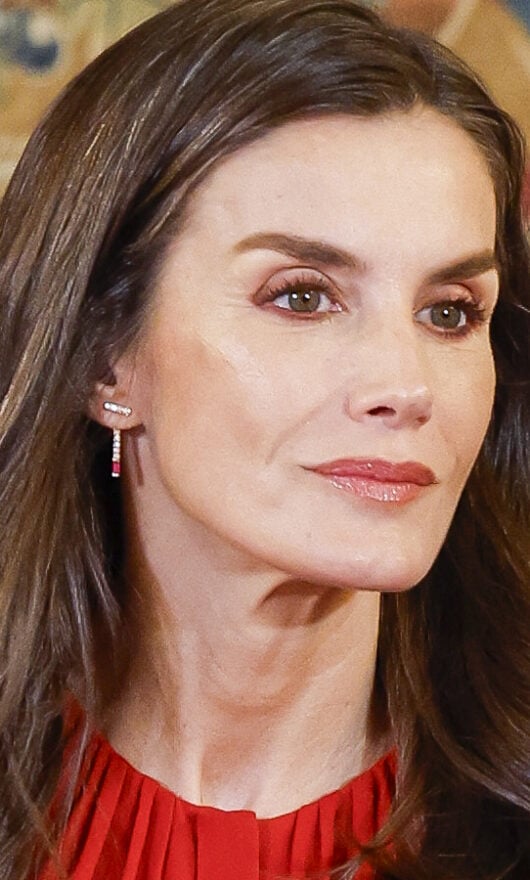 Romantica e delicata con il make-up occhi di Letizia di Spagna