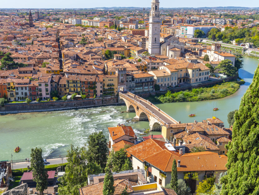 Vista aerea di Verona