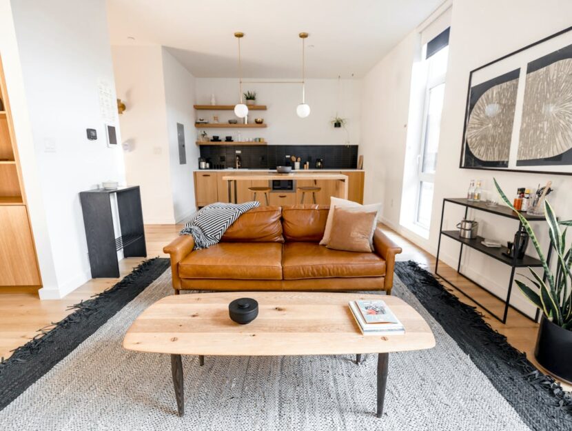 interno di salone di casa su airbnb