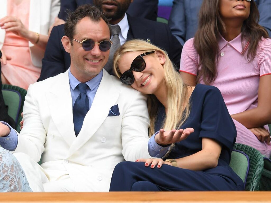 Jude Law con la moglie Phillipa Coan