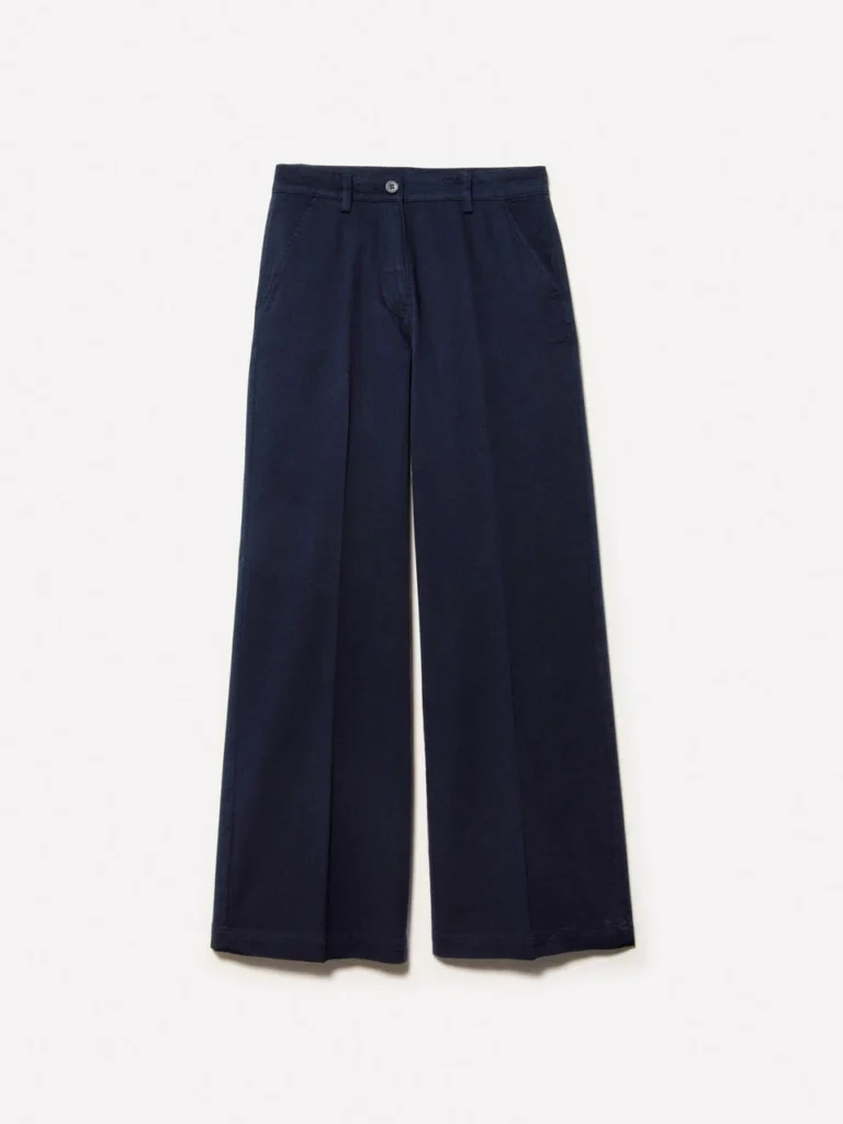 pantaloni blu navy donna tendenza moda estate 2025