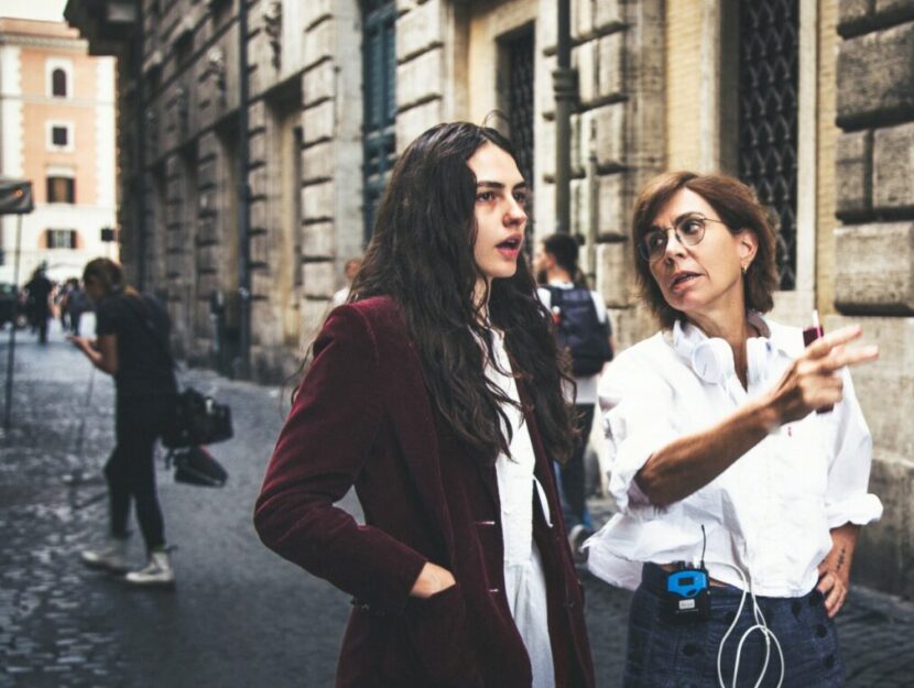 Francesca Comencini-sul set del film Il tempo che ci vuole