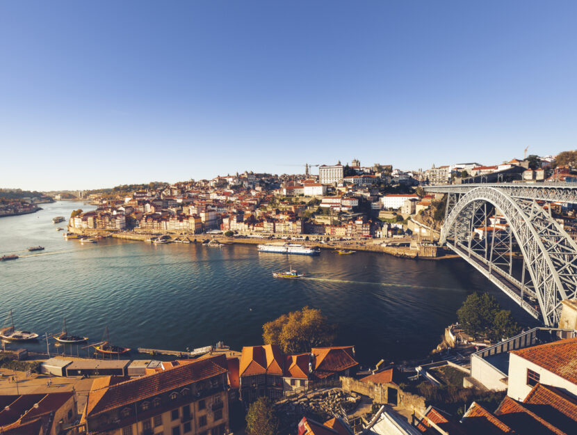vista aerea della città di Porto
