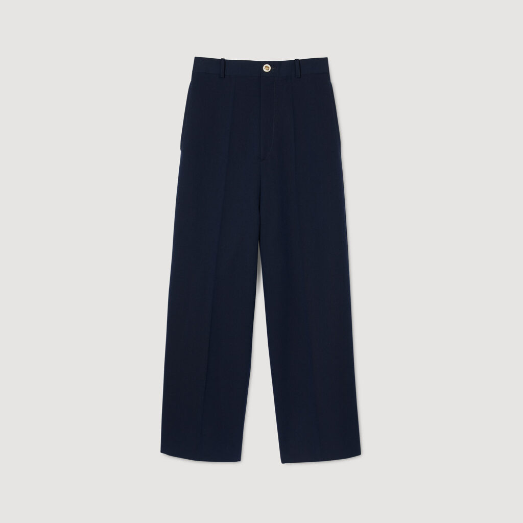 pantaloni blu navy donna tendenza moda estate 2025