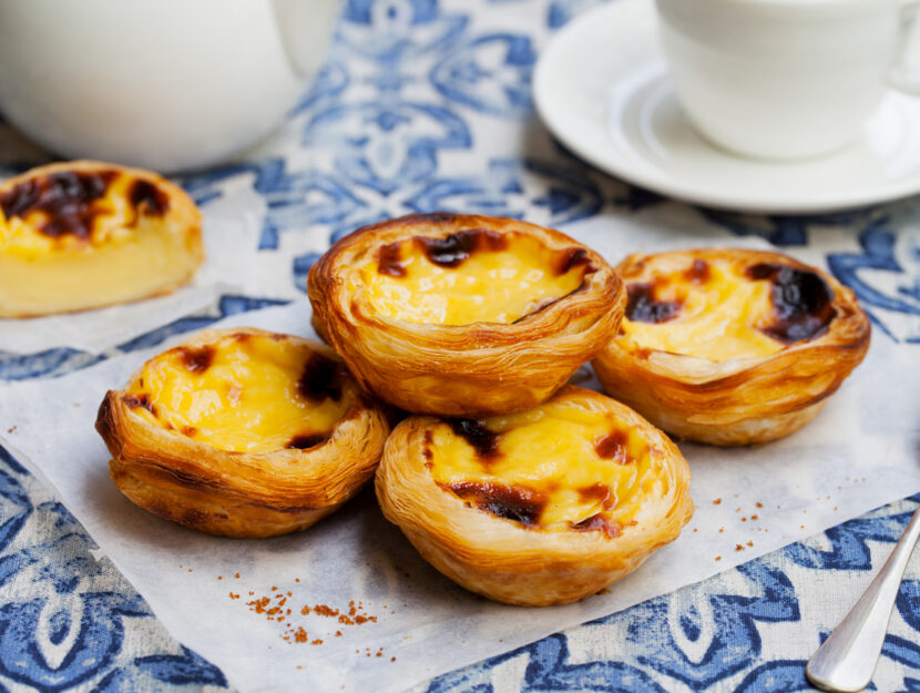 piattino con pastel de nata