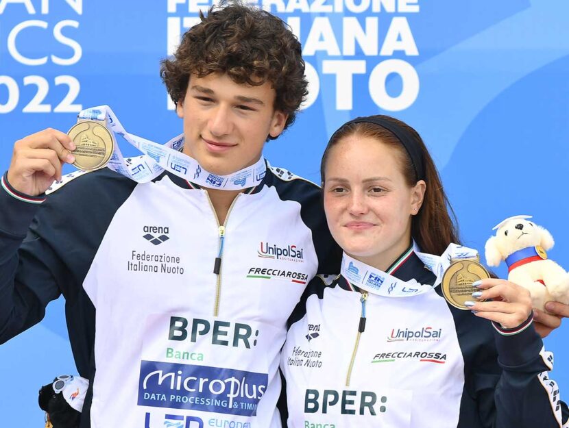La coppia di azzurri Santoro-Pellacani