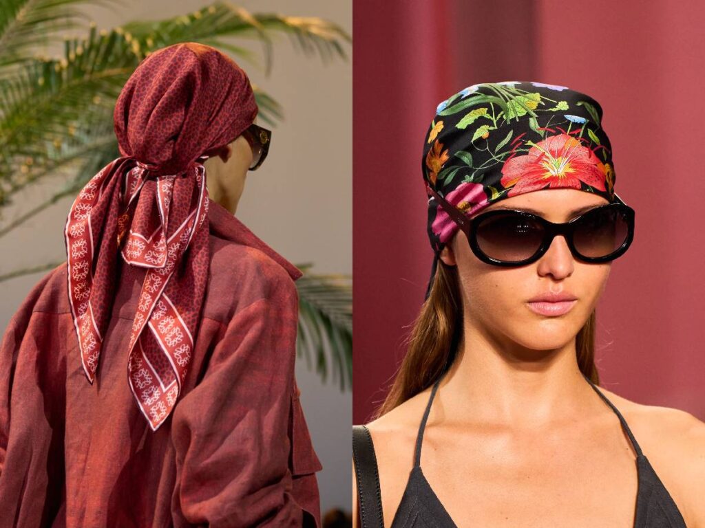 Foulard sfilate beauty trend