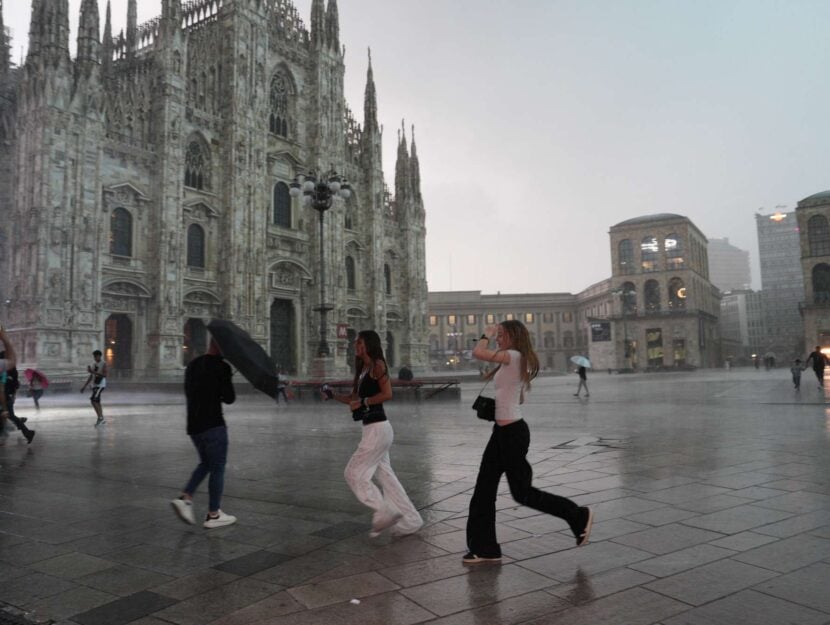 nubifragio a Milano