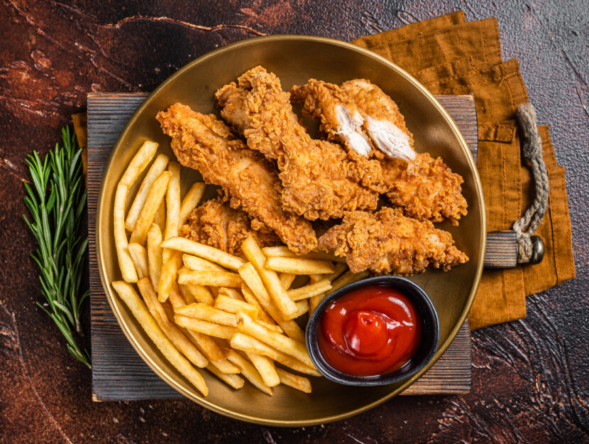 Nuggets di pollo filanti