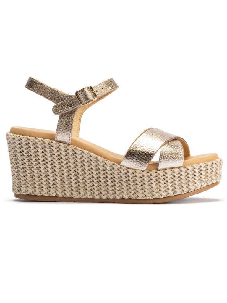 Easy Street Maryann Sandali con Zeppa, Donna, Marrone, 38.5 EU