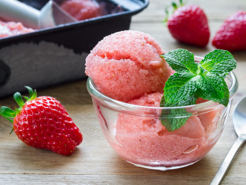 Sorbetto alla fragola
