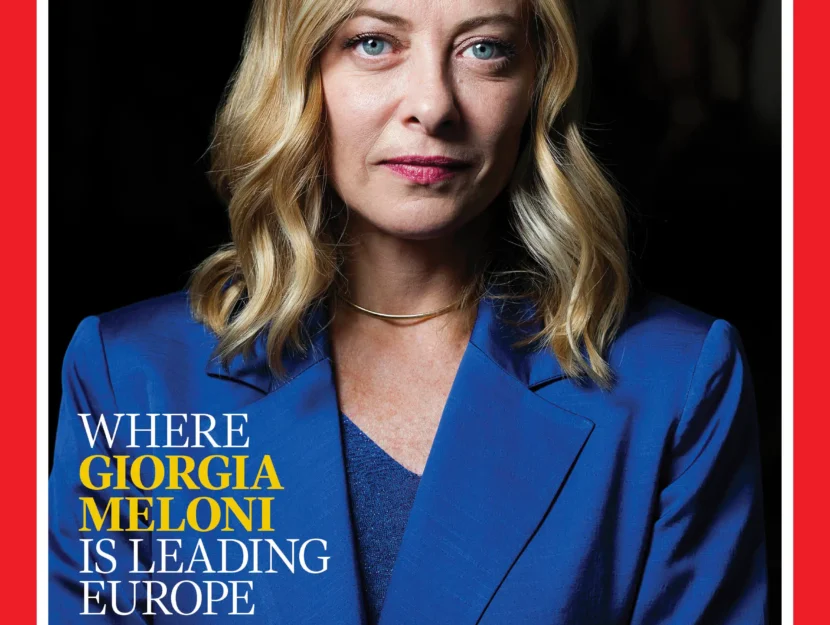 Giorgia Meloni in copertina al Time