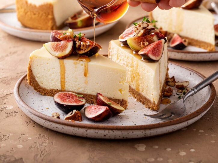 Mini cheesecake al caprino e fichi caramellati