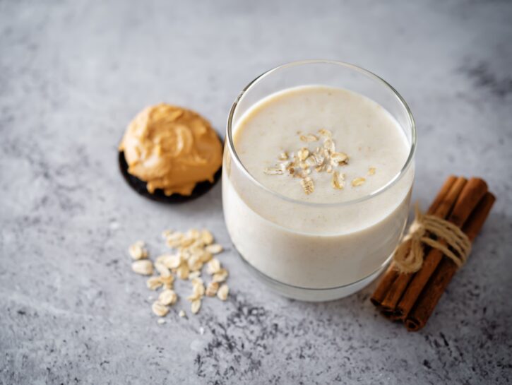 Smoothie banana e burro d’arachidi