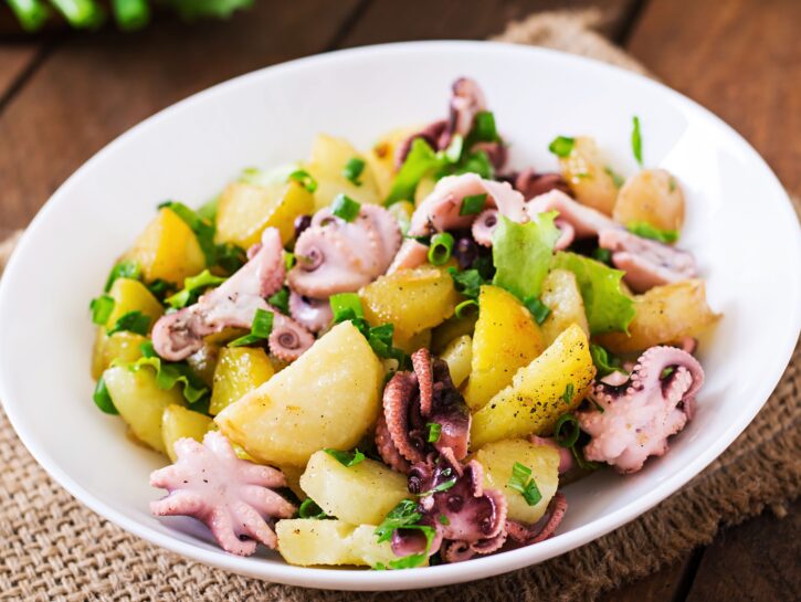 Insalata di moscardini e patate