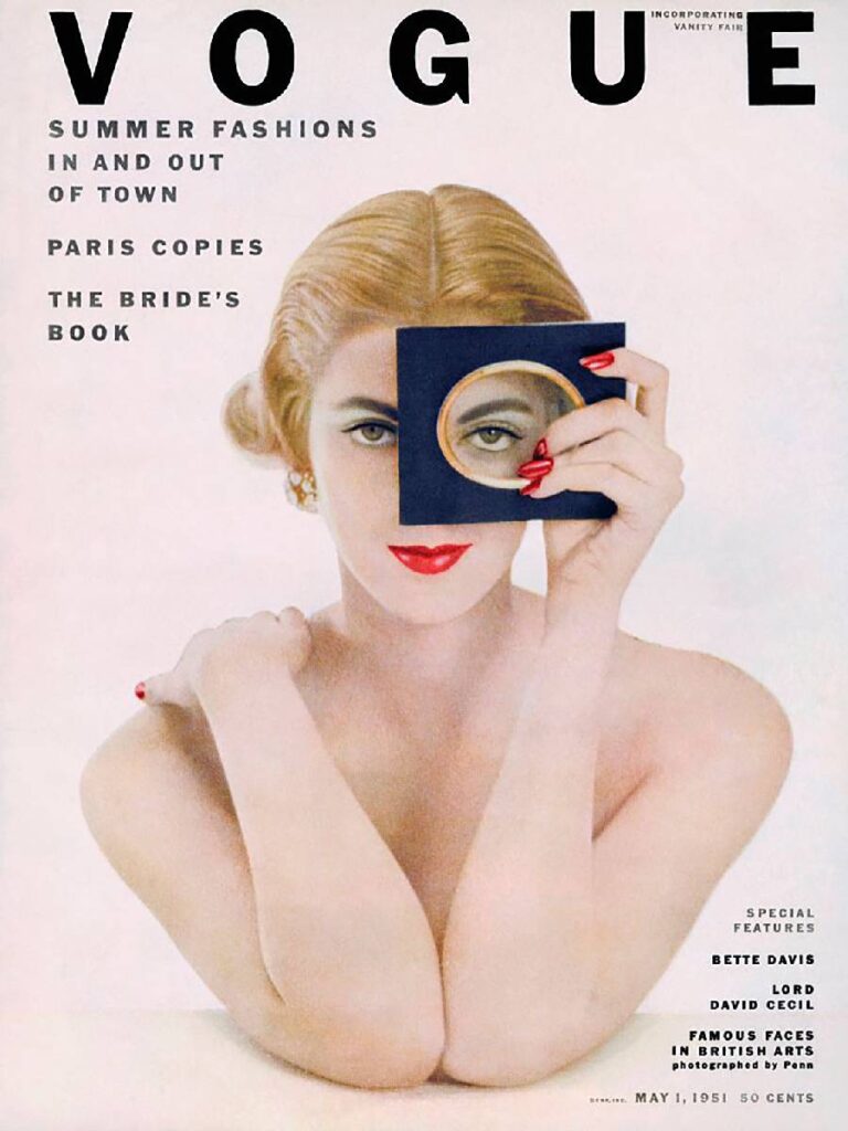 Carmen Dell'Orefice sulla copertina di Vogue maggio 1951