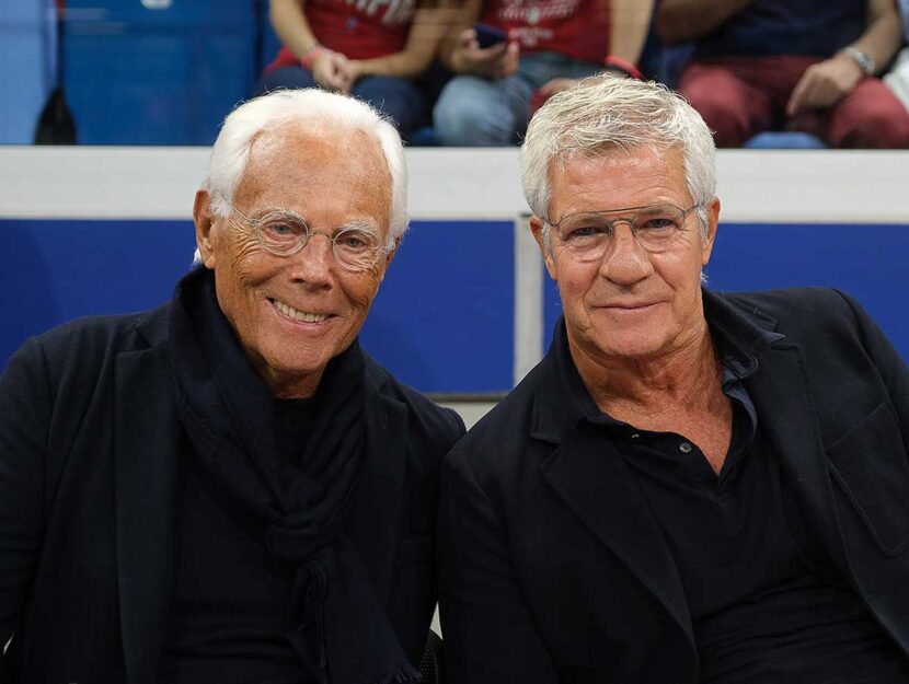 Giorgio Armani e Pantaleo Dell'Orco