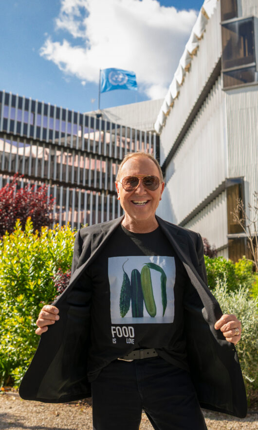 Michael Kors a Roma per il World Food Programme: una T-shirt per combattere la fame nel mondo