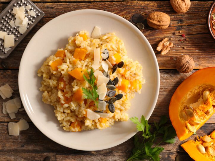 Risotto alla zucca e amaretti
