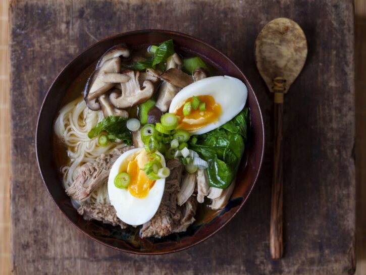 Ramen con funghi shiitake: la ricetta giapponese