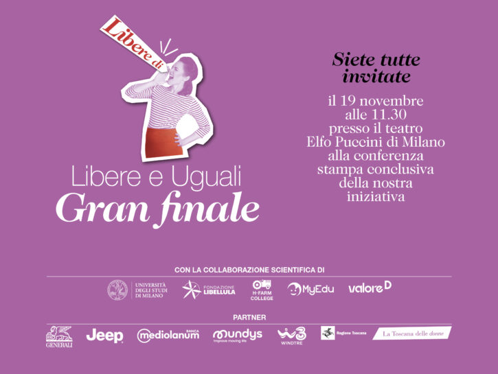 Libere e uguali: ci vediamo in teatro per il gran finale della seconda edizione