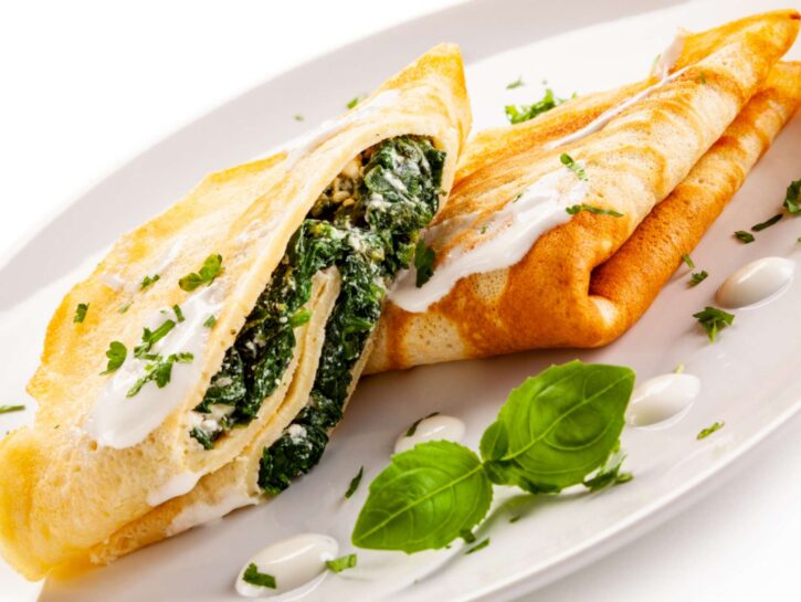 Crespelle spinaci e ricotta: semplicemente sfiziose