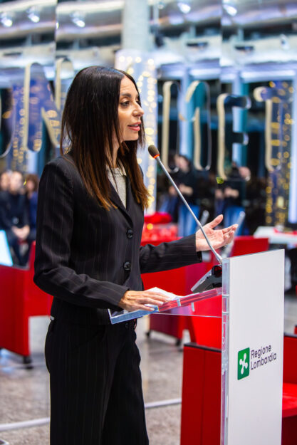 L'assessora al Turismo, Marketing territoriale e Moda di Regione Lombardia Debora Massari