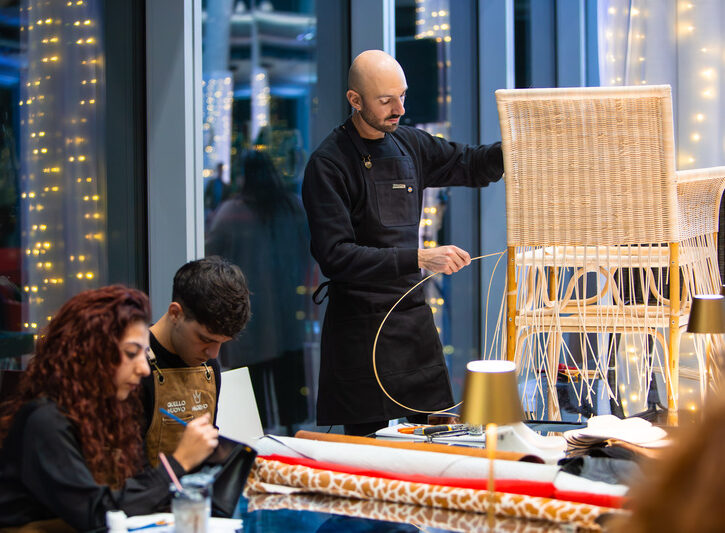 Gli artigiani di Bonacina all'Evento Lombardi style Premium Brands