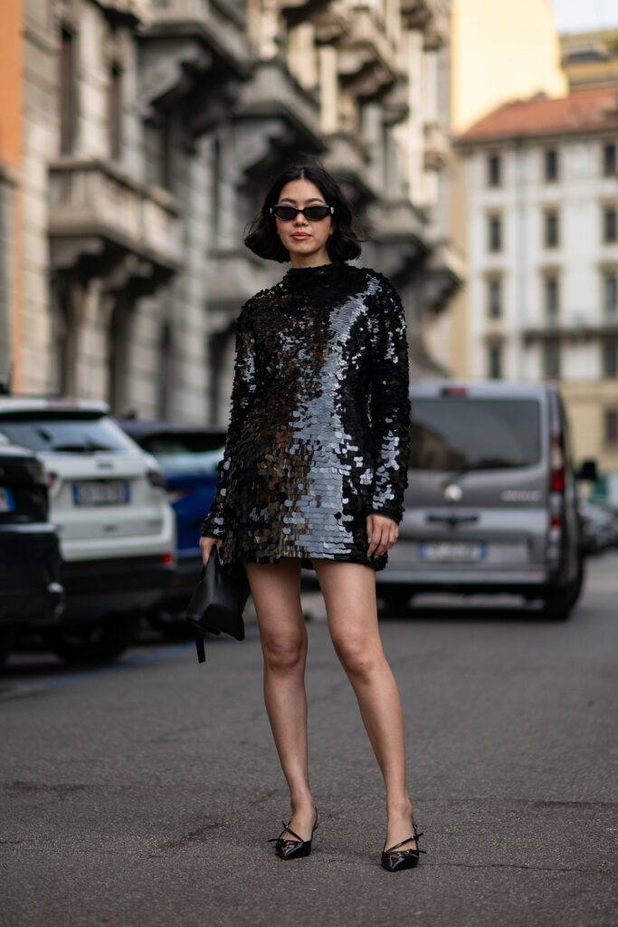 migliori vestiti di paillettes look delle feste 2025