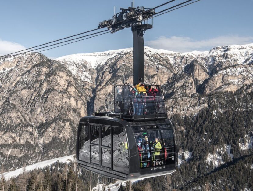 La nuova Funivia Cabrio a Carezza, la prima in Italia con il tetto panoramico aperto