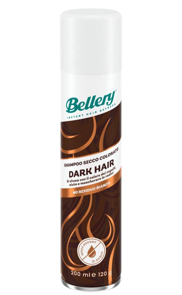 shampoo secco per capelli castani