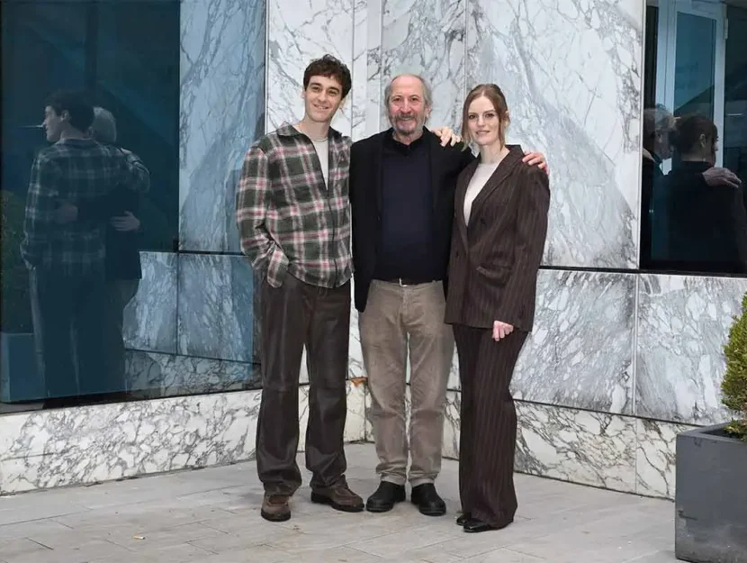 Federico Cesari, Giuseppe Piccioni, Liliana Bottone nella sede Rai di Roma per la presentazione di Zvanì