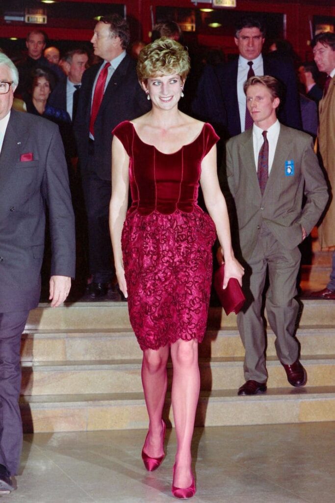 Lady Diana nel 1992 a un evento